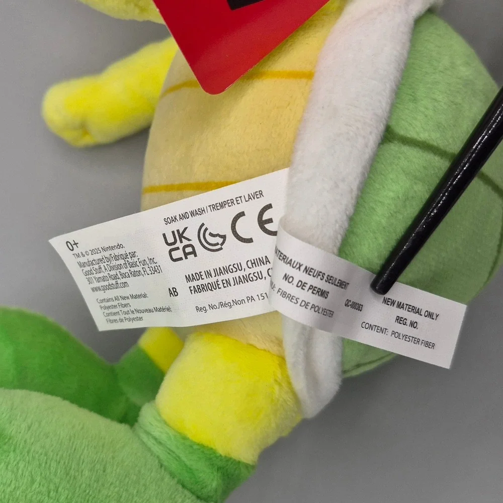 Nintendo Super Mario Koopa Troopa Yellow Plush Green Shell Good Stuff 8N-3008N